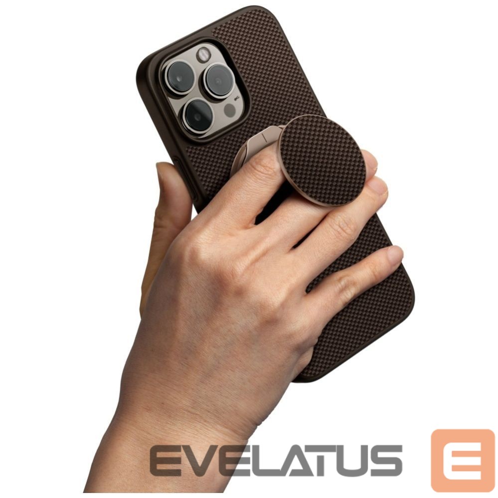 Kitos prekės UNIQ Uniq Keva Air Magclick Charging GripFit Case for iPhone 16 Pro Max - Brown
