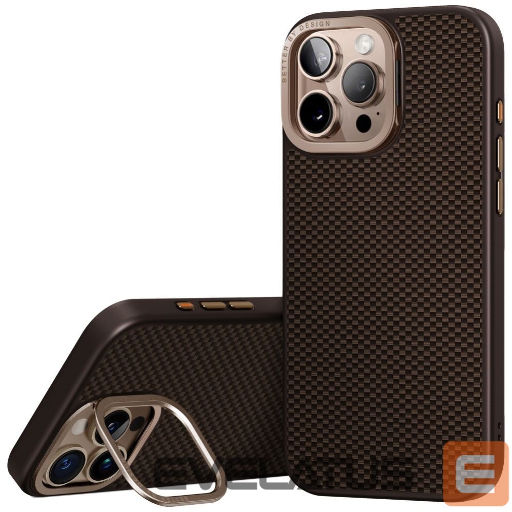 Kitos prekės UNIQ Uniq Keva Max Magclick Charging Camera Stand Case for iPhone 16 Pro - Brown