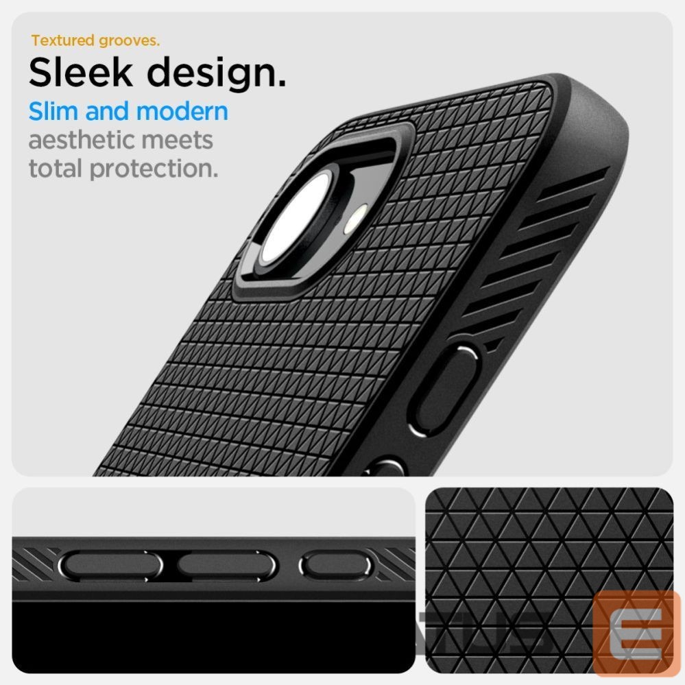Kitos prekės Spigen Spigen Liquid Air Mag MagSafe Case for iPhone 16e / 17e - Matte Black