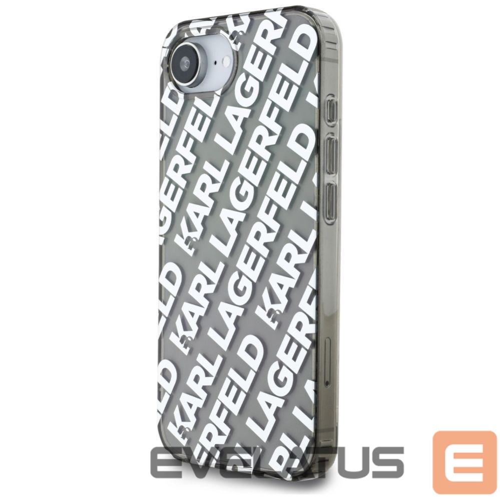 Kitos prekės Karl Lagerfeld Karl Lagerfeld IML Repeat Logo case for iPhone 16e - silver