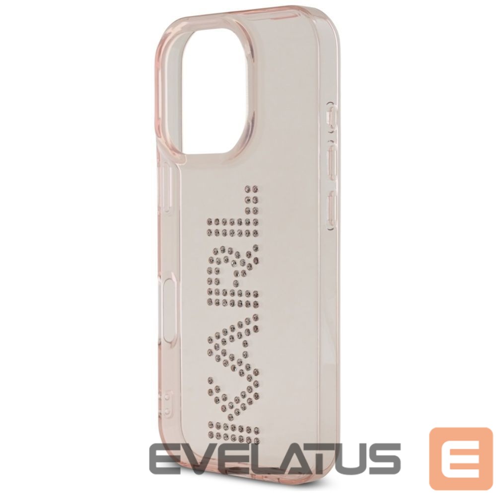 Kitos prekės Karl Lagerfeld Karl Lagerfeld IML Rhinestones Logo iPhone 16 Pro Max Case - Pink