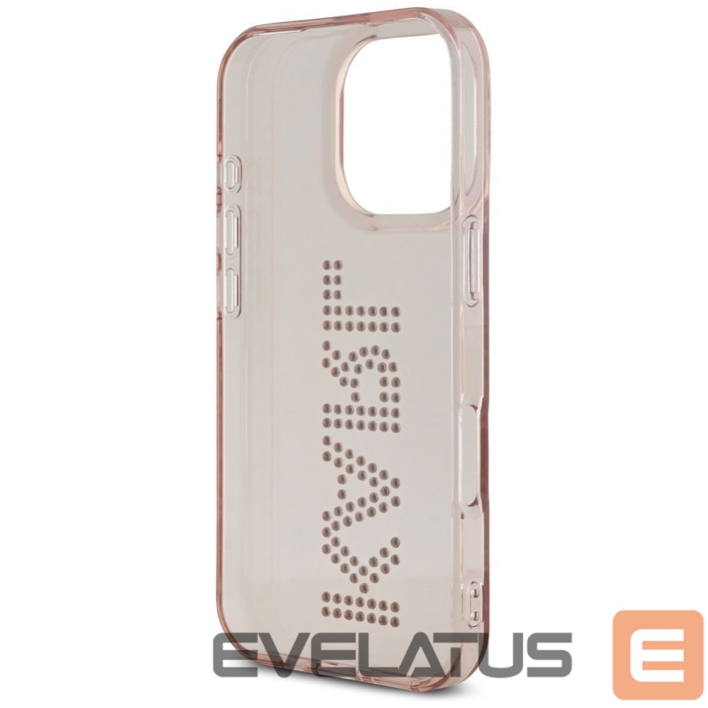 Kitos prekės Karl Lagerfeld Karl Lagerfeld IML Rhinestones Logo iPhone 16 Pro Case - Pink