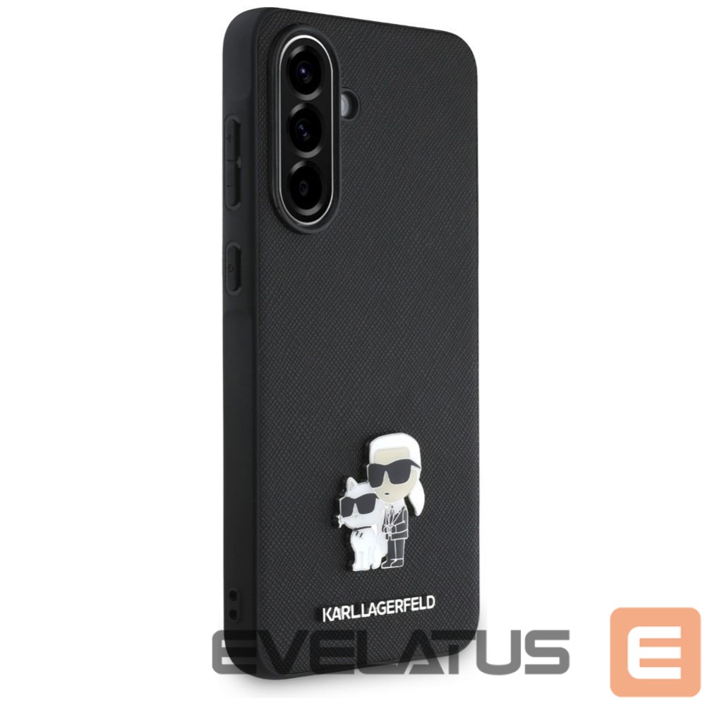 Kitos prekės Karl Lagerfeld Karl Lagerfeld Saffiano Case w/ K&C Metal Logo for Samsung Galaxy A56 - Black