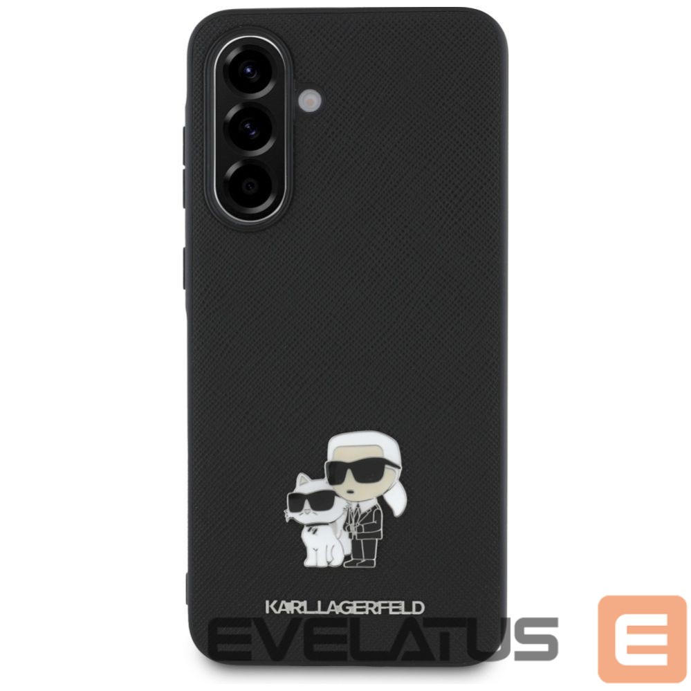Kitos prekės Karl Lagerfeld Karl Lagerfeld Saffiano Case w/ K&C Metal Logo for Samsung Galaxy A56 - Black