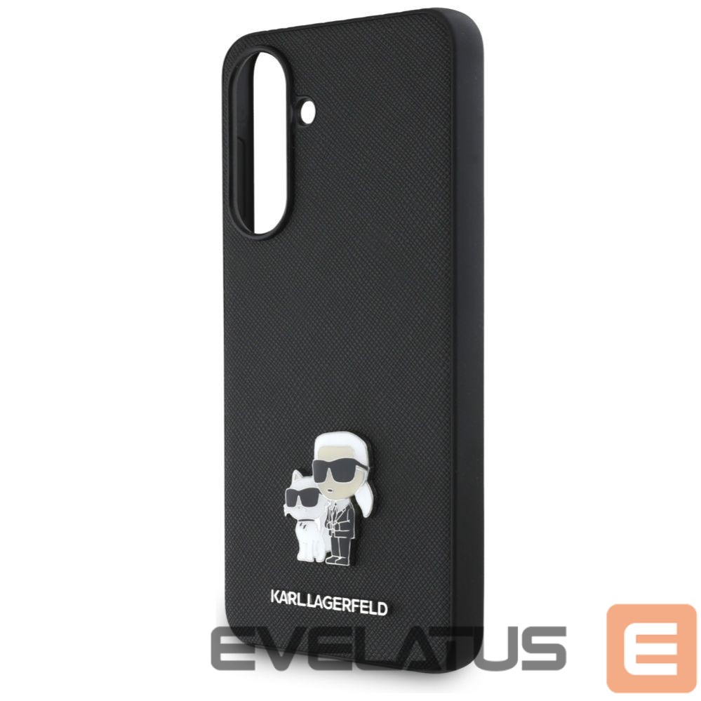 Kitos prekės Karl Lagerfeld Karl Lagerfeld Saffiano Case w/ K&C Metal Logo for Samsung Galaxy A56 - Black