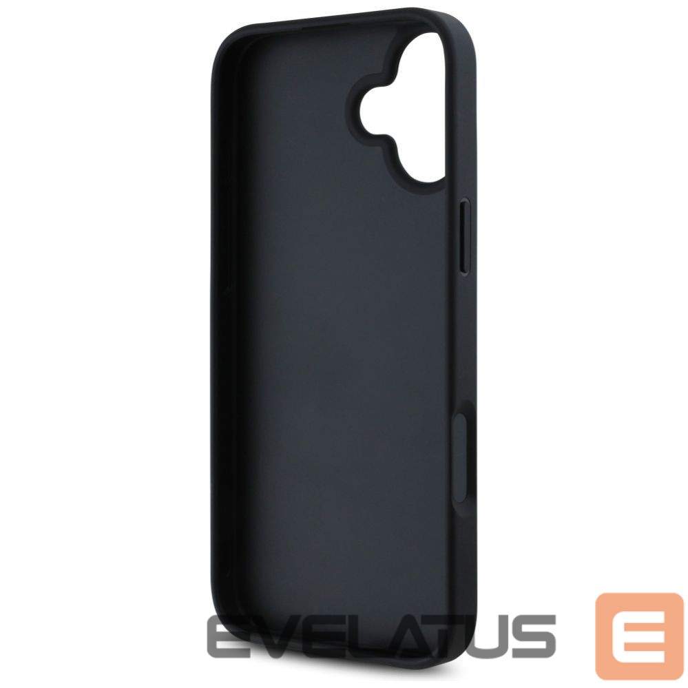 Kitos prekės Guess Guess Grained Roses Big 4G logo case for iPhone 16 - black