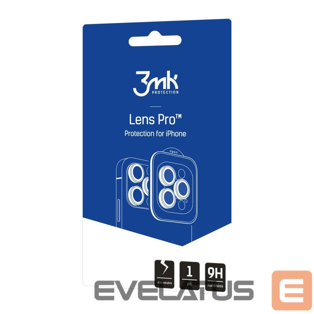 Kitos prekės 3MK 3mk Lens Protection Pro Camera Lens Glass for Apple iPhone 17 Pro /17 Pro Max - Silver