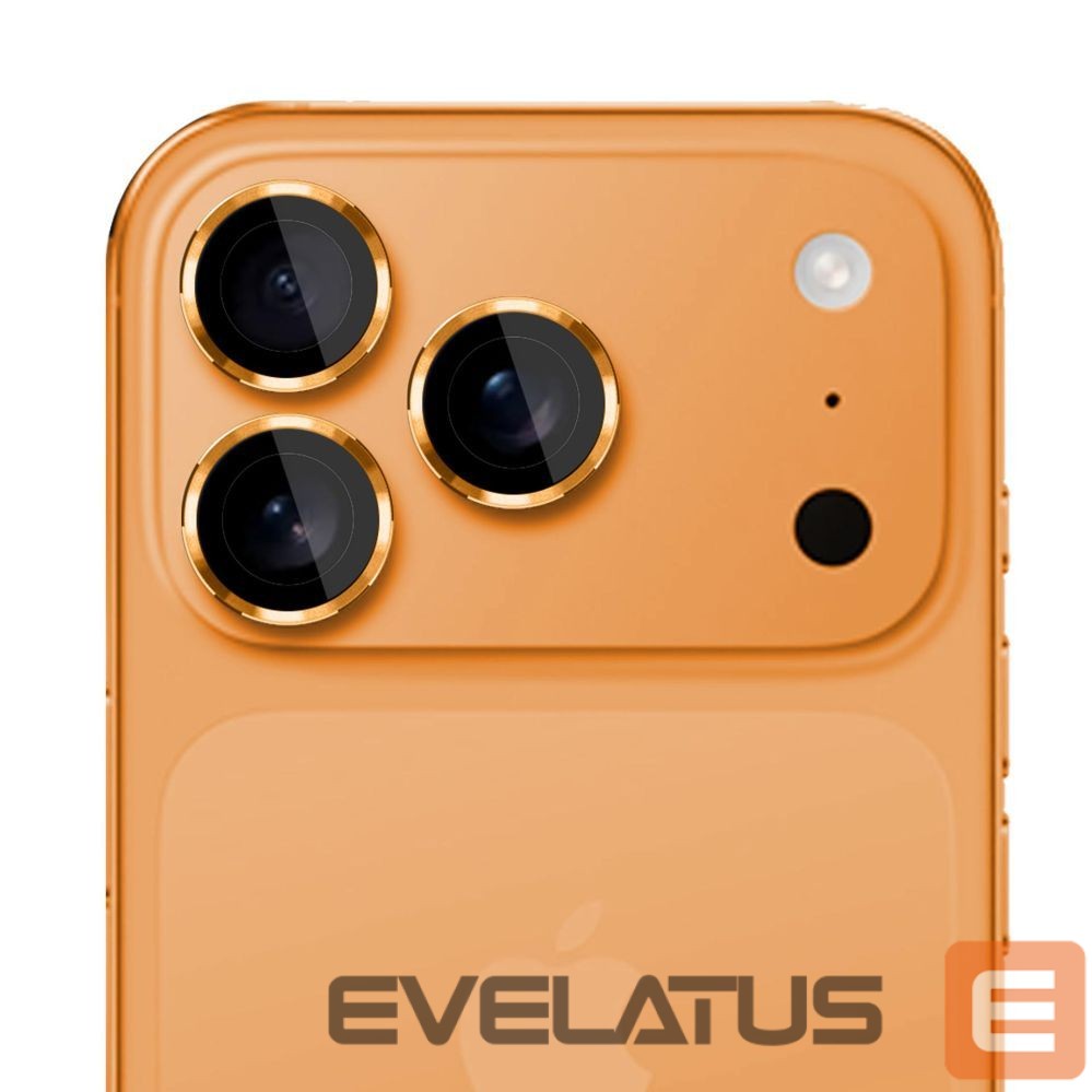Kitos prekės 3MK 3mk Lens Protection Pro Tempered Glass for iPhone 17 Pro / 17 Pro Max - Orange