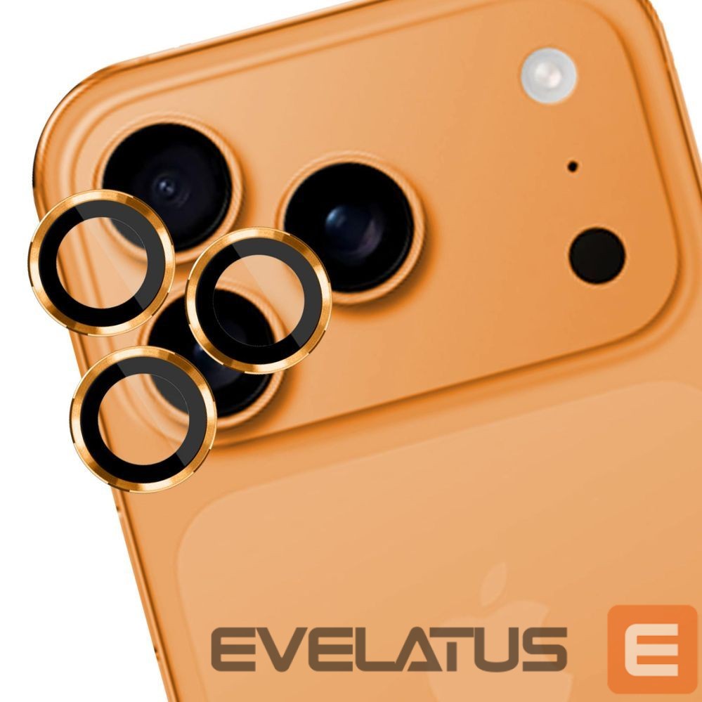 Kitos prekės 3MK 3mk Lens Protection Pro Tempered Glass for iPhone 17 Pro / 17 Pro Max - Orange