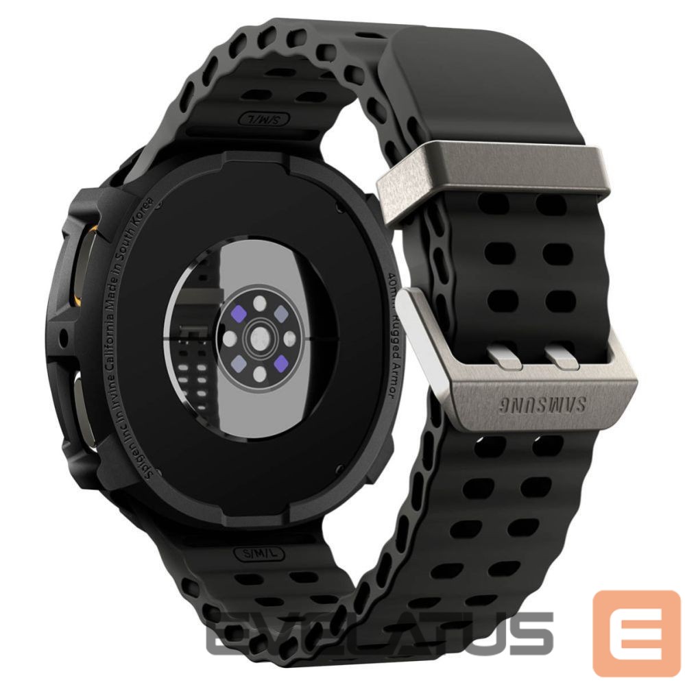 Kitos prekės Spigen Spigen Rugged Armor Case for Samsung Galaxy Watch 8 40mm - Matte Black