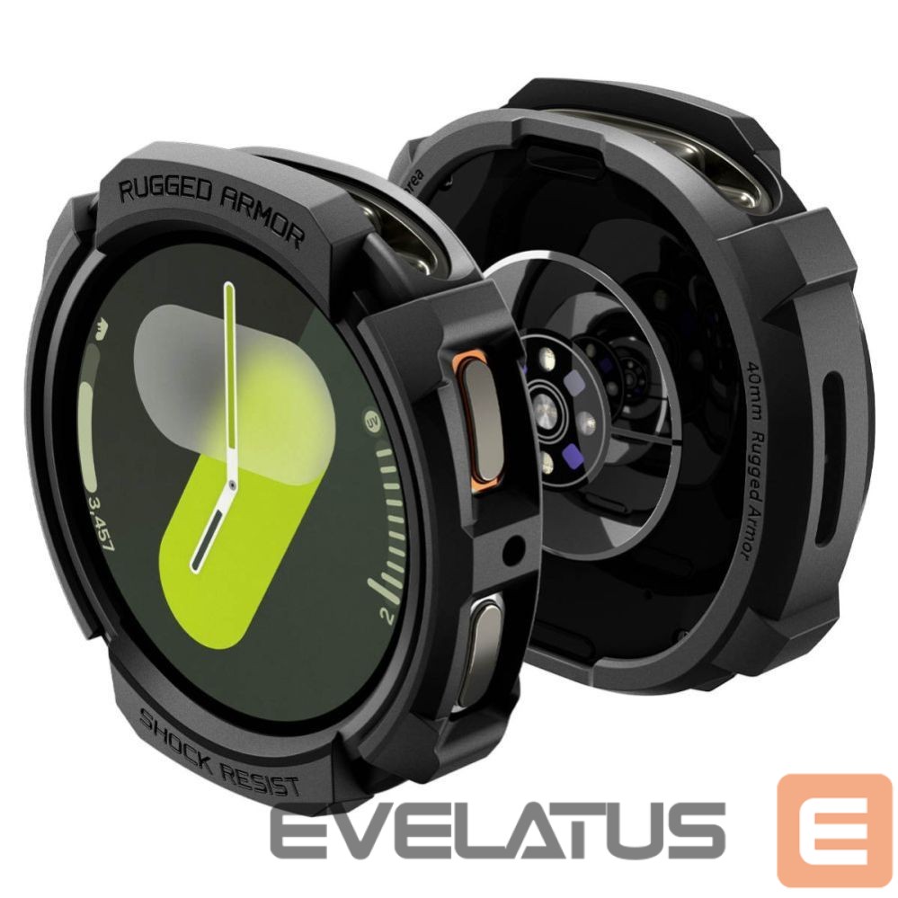 Kitos prekės Spigen Spigen Rugged Armor Case for Samsung Galaxy Watch 8 40mm - Matte Black