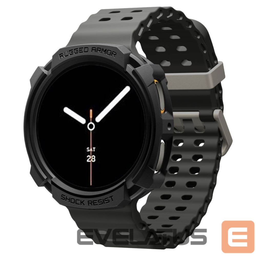 Kitos prekės Spigen Spigen Rugged Armor Case for Samsung Galaxy Watch 8 40mm - Matte Black