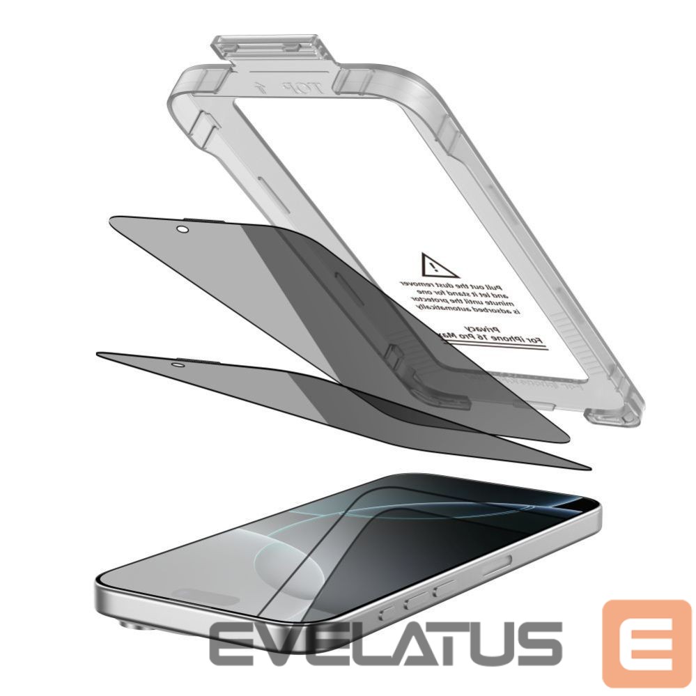 Kitos prekės Tech-Protect Tech-Protect Quick Set Spy+ Privacy Glass 2-pack for iPhone 16 Pro Max