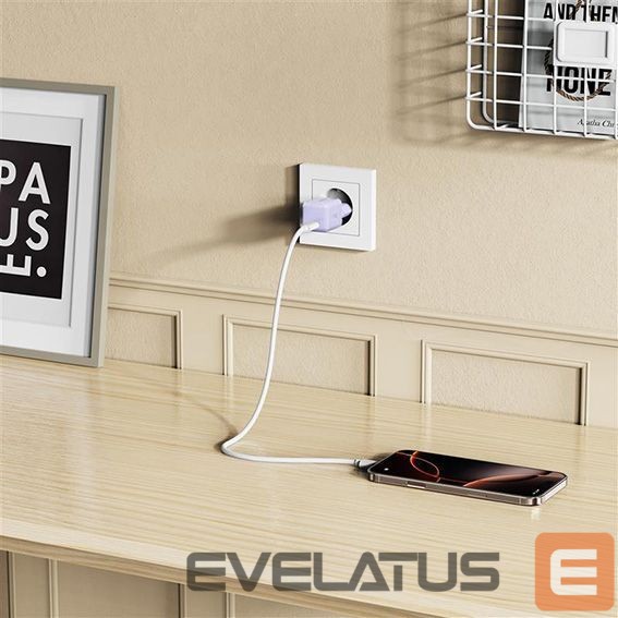 Kitos prekės Tech-Protect Tech-Protect NCM25 USB-C PD 25W Wall Charger - Purple