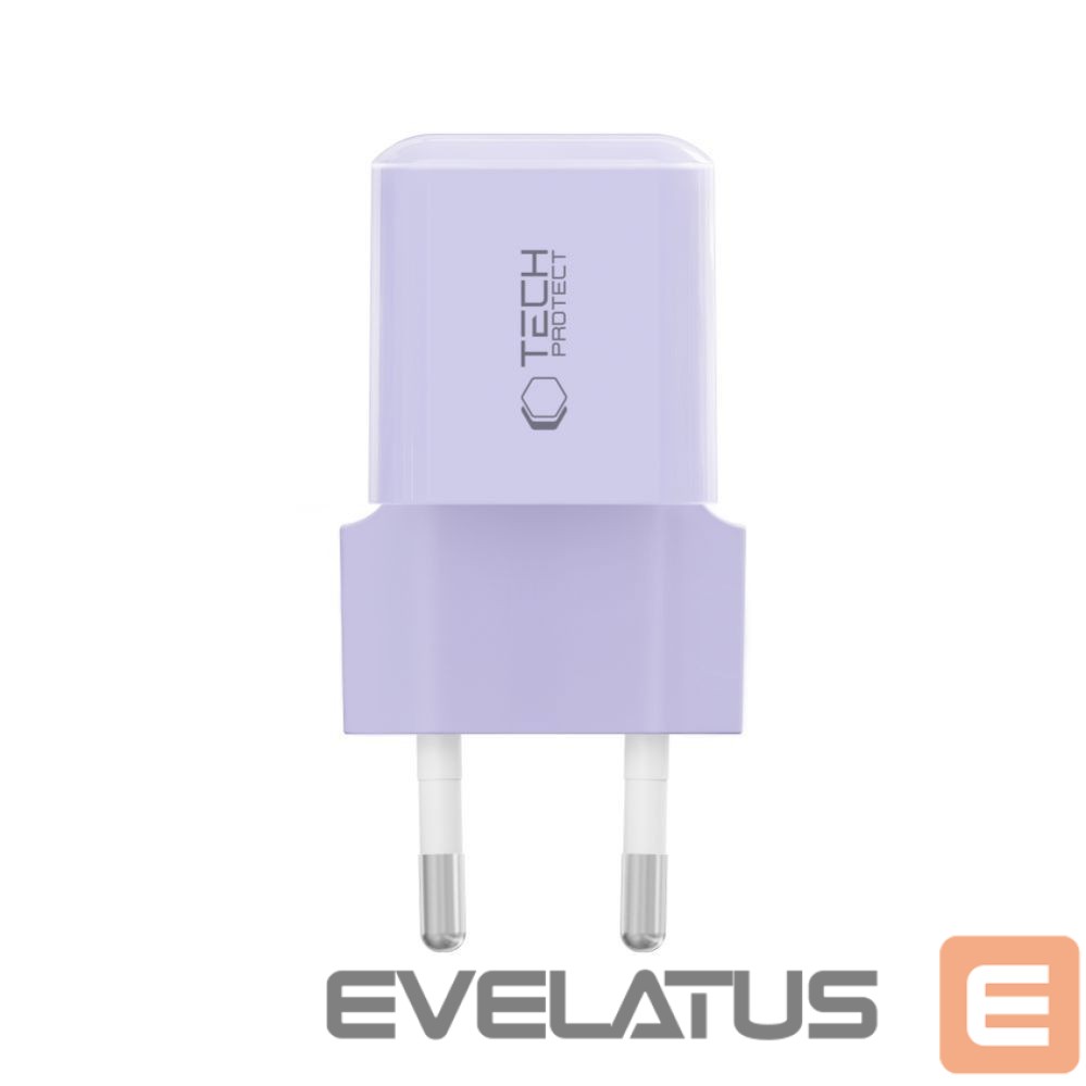 Kitos prekės Tech-Protect Tech-Protect NCM25 USB-C PD 25W Wall Charger - Purple