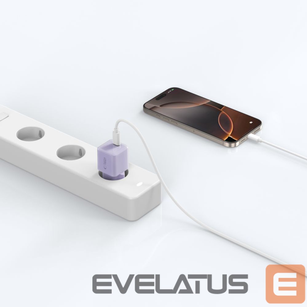 Kitos prekės Tech-Protect Tech-Protect NCM25 USB-C PD 25W Wall Charger - Purple