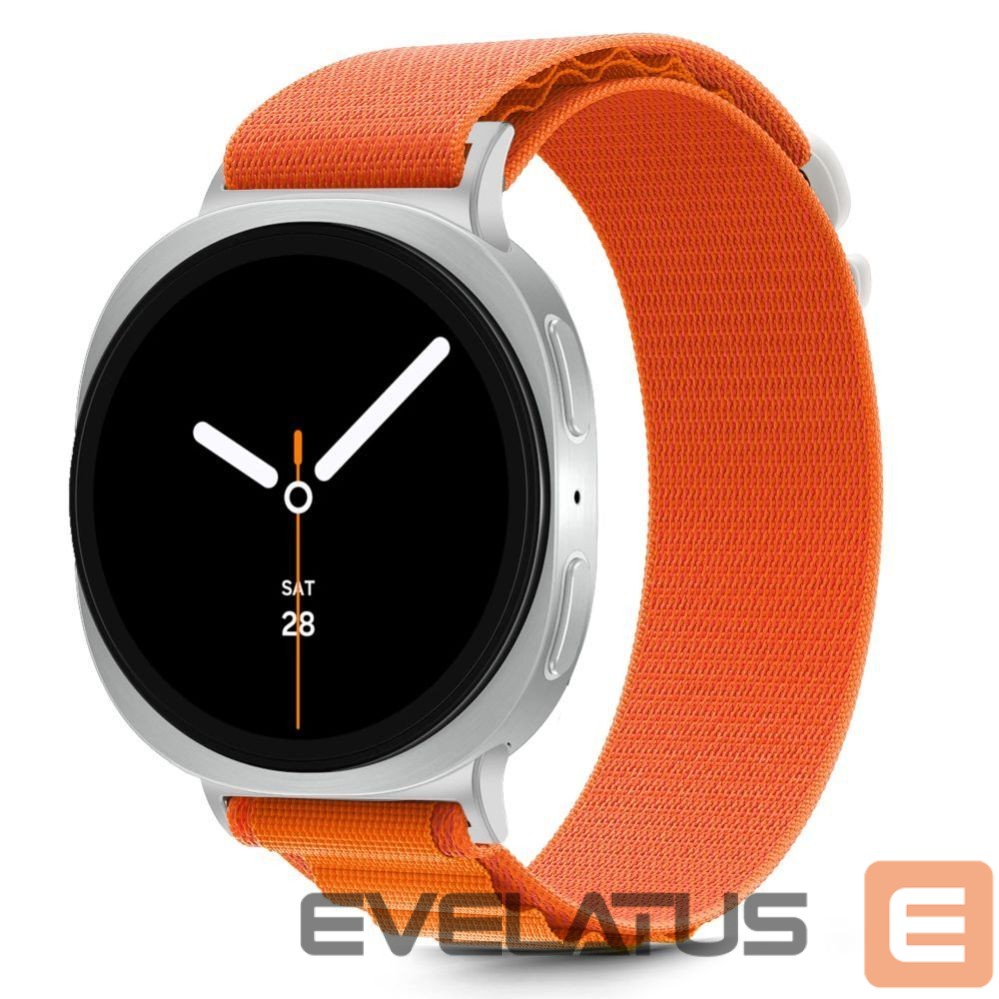 Kitos prekės Tech-Protect Tech-Protect Nylon Stripe Strap for Samsung Galaxy Watch 40/44/46 mm - Orange