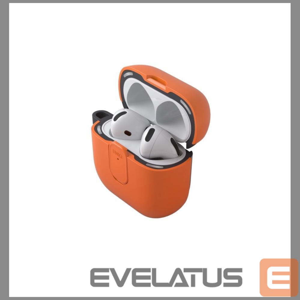 Kitos prekės UNIQ Uniq Clyde Lock Case for AirPods 4 - Orange