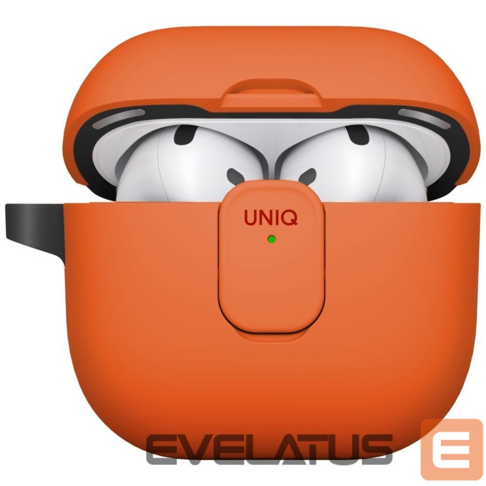 Kitos prekės UNIQ Uniq Clyde Lock Case for AirPods 4 - Orange