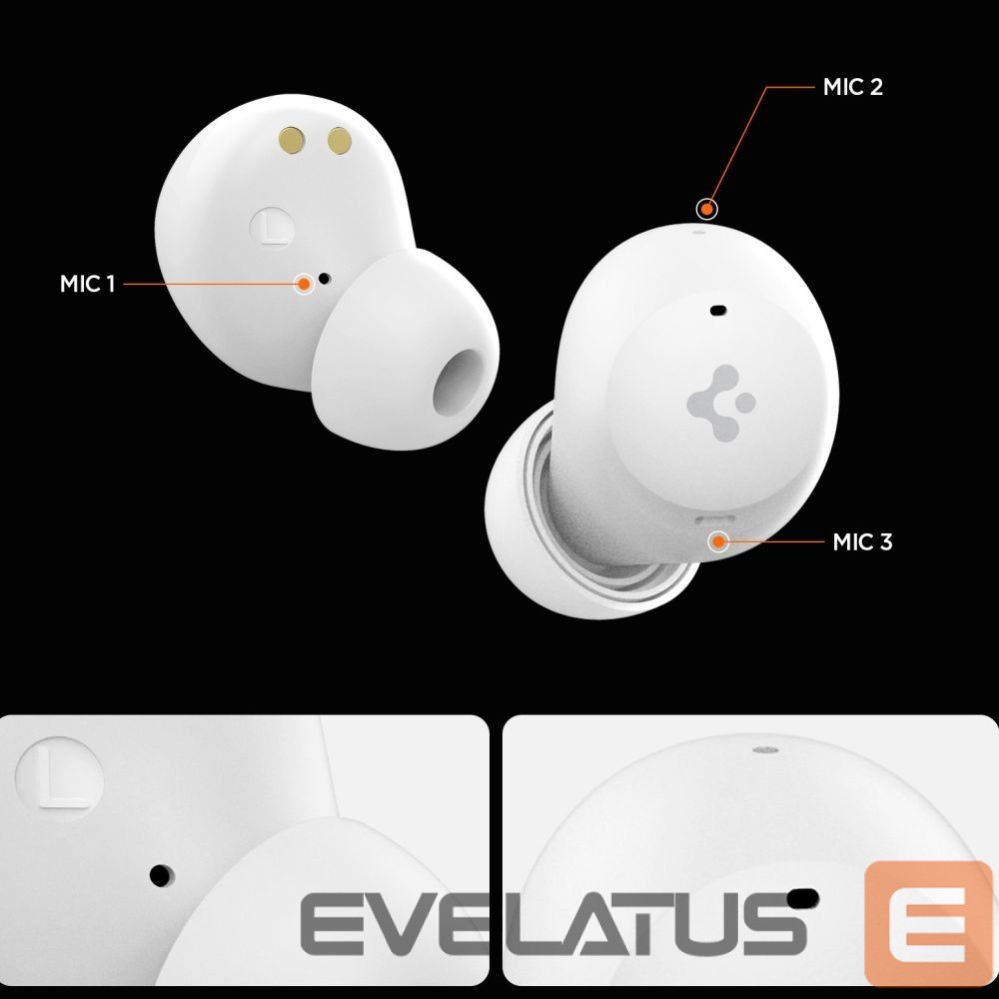 Kitos prekės Spigen Spigen SA2401 ANC Pro Wireless Headphones - White