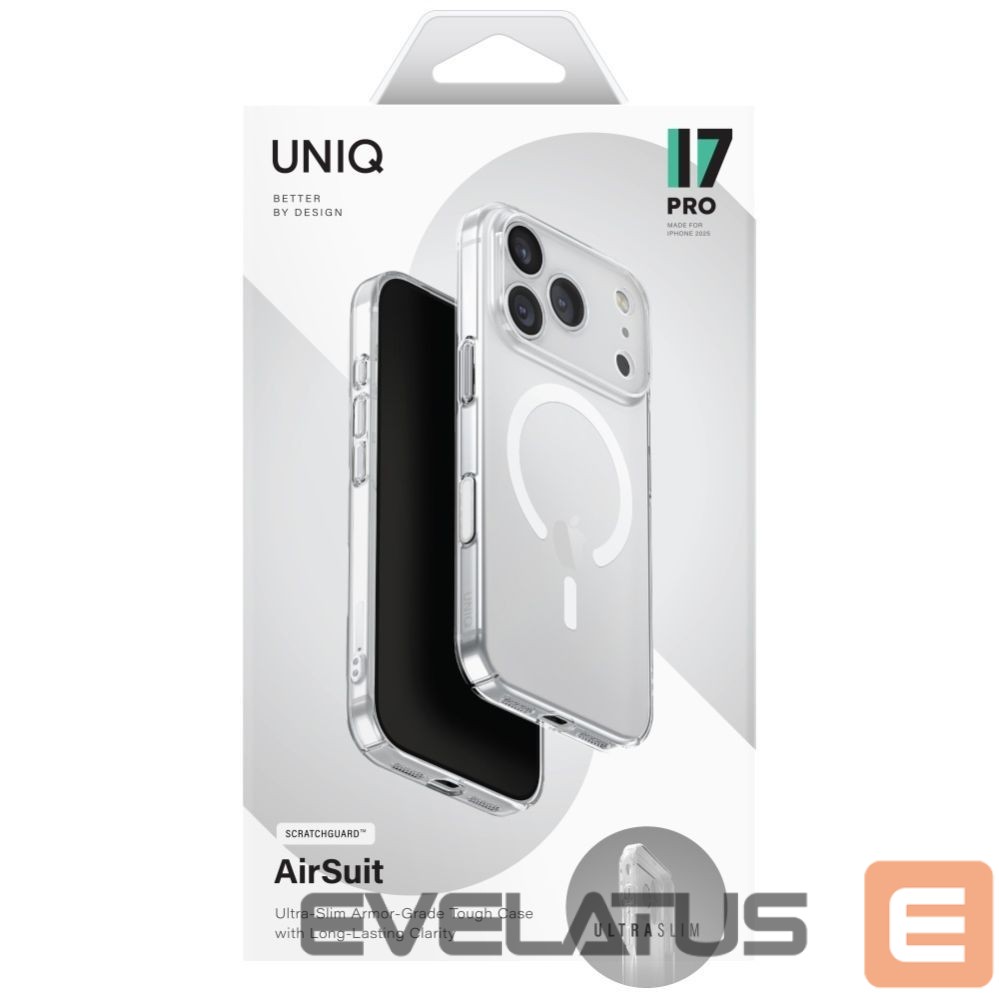 Kitos prekės UNIQ Uniq Airsuit Magclick Charging Case for iPhone 17 Pro - Transparent