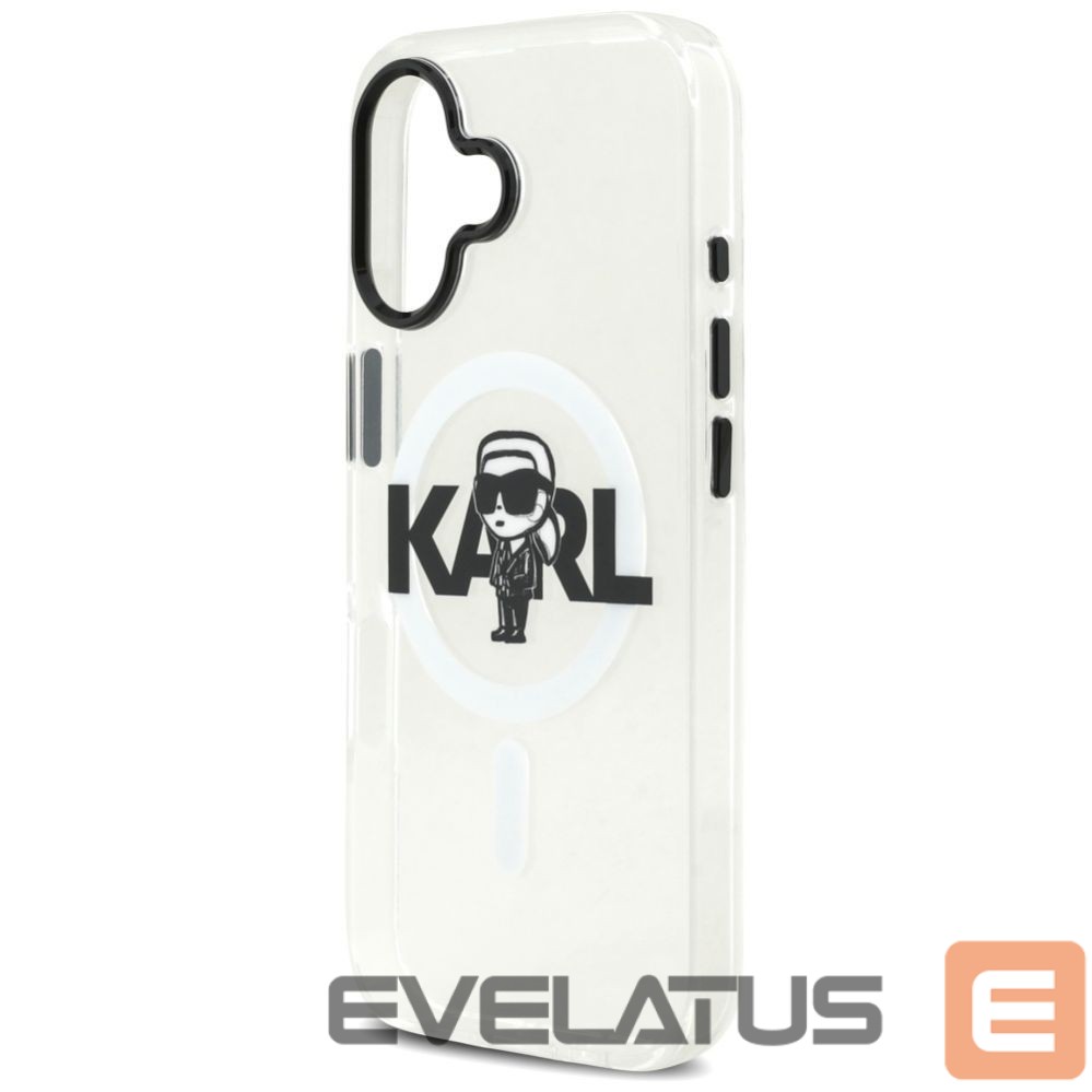 Kitos prekės Karl Lagerfeld Karl Lagerfeld IML Karl Sketch Logo MagSafe Case for iPhone 17 - Transparent