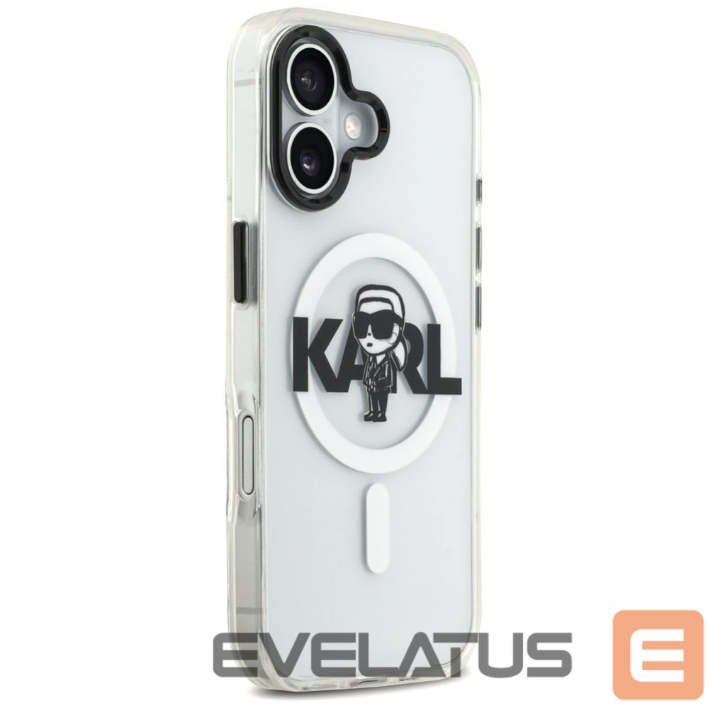 Kitos prekės Karl Lagerfeld Karl Lagerfeld IML Karl Sketch Logo MagSafe Case for iPhone 17 - Transparent