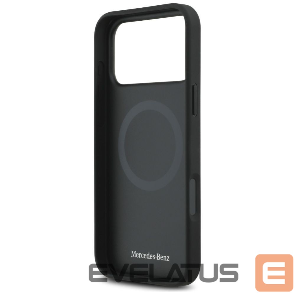 Kitos prekės Mercedes-Benz Mercedes Plain Smooth Leather MagSafe Case for iPhone 17 Pro Max - Black