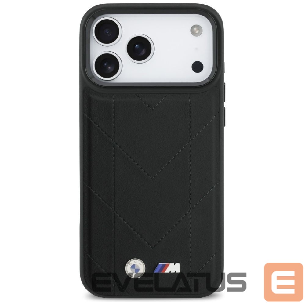 Kitos prekės BMW BMW M Quilted Logo MagSafe Case for iPhone 17 Pro Max - Black