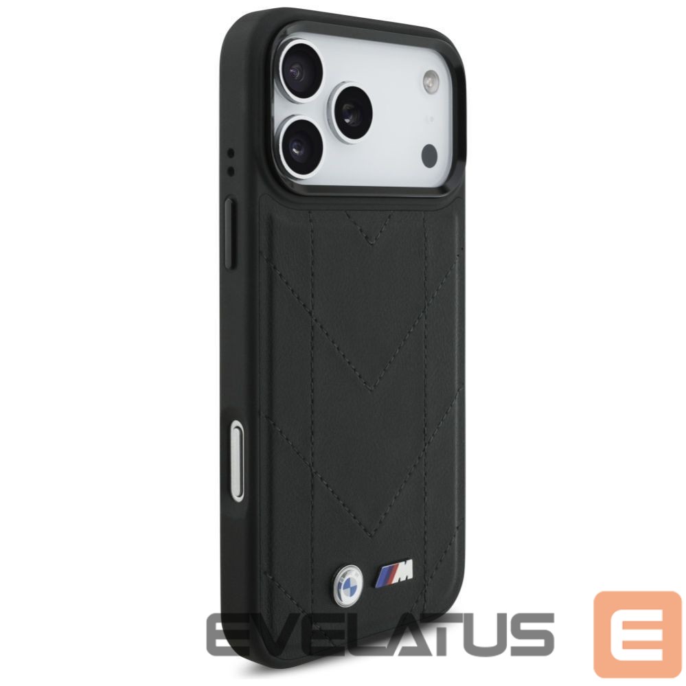 Kitos prekės BMW BMW M Quilted Logo MagSafe Case for iPhone 17 Pro Max - Black