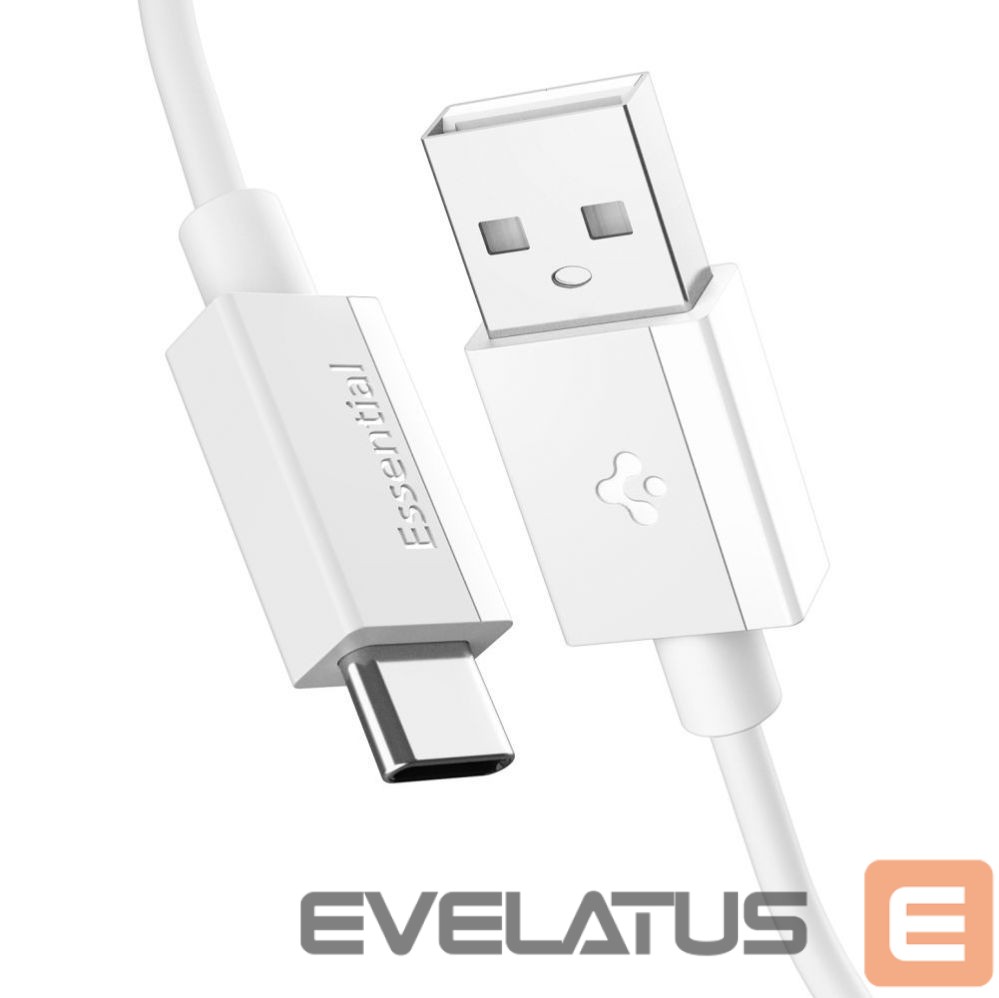 Kitos prekės Spigen Spigen EB6010AC USB-A / USB-C 60W Cable 100 cm - White