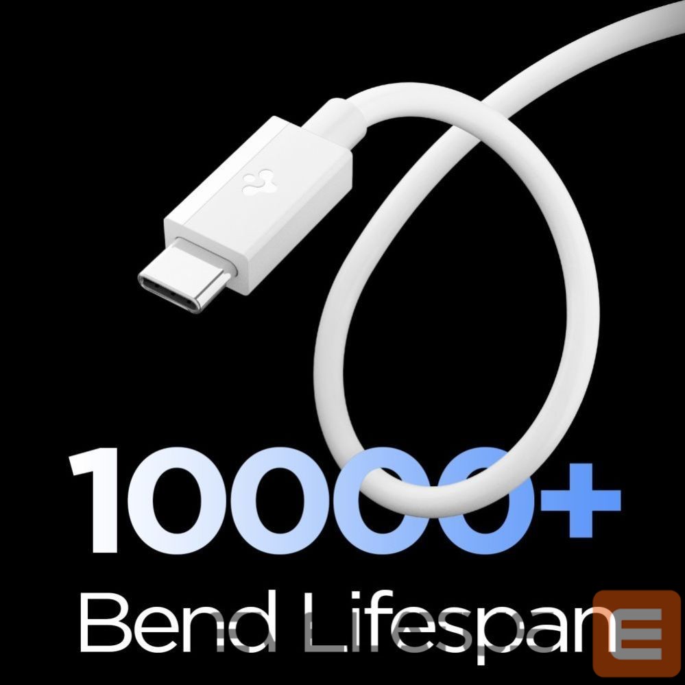 Kitos prekės Spigen Spigen EB6010AC USB-A / USB-C 60W Cable 100 cm - White