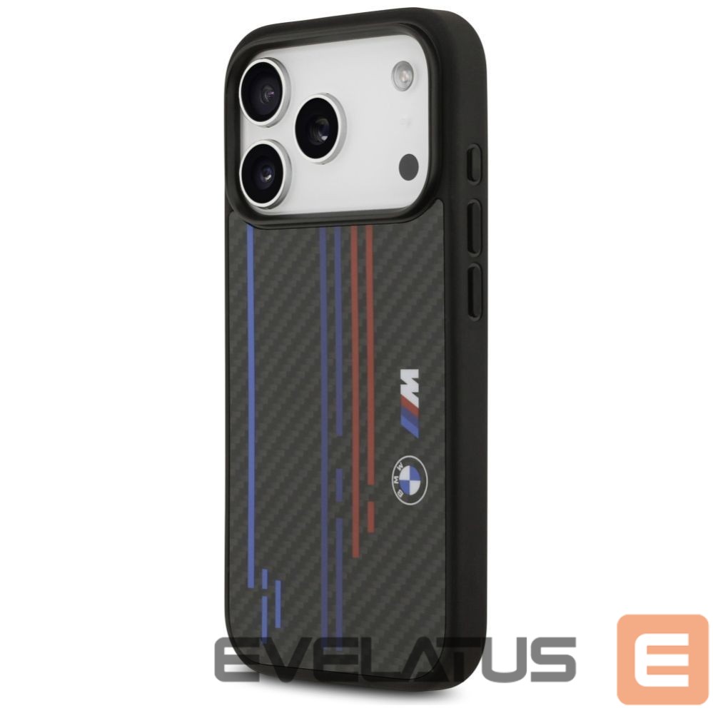 Kitos prekės BMW BMW M Kevlar Lines & Logo MagSafe Case for iPhone 17 Pro - Black