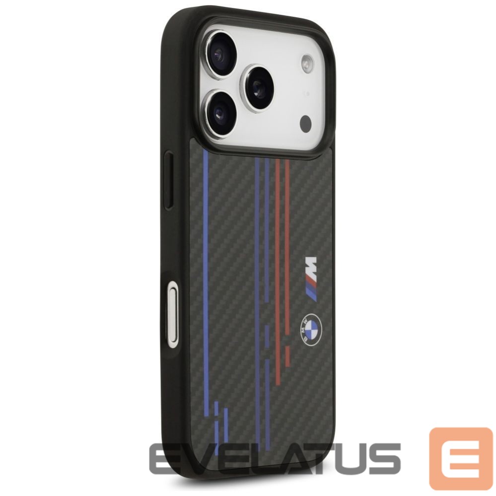 Kitos prekės BMW BMW M Kevlar Lines & Logo MagSafe Case for iPhone 17 Pro - Black