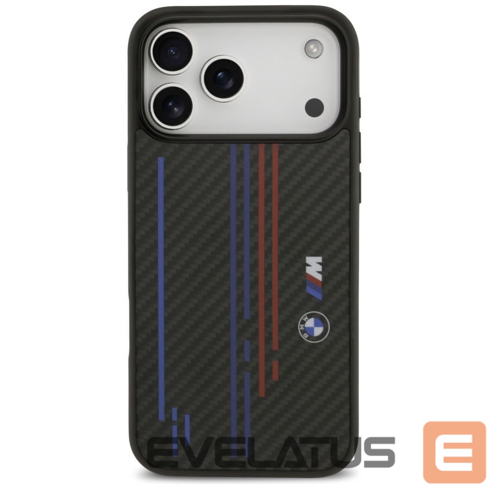Kitos prekės BMW BMW M Kevlar Lines & Logo MagSafe Case for iPhone 17 Pro Max - Black
