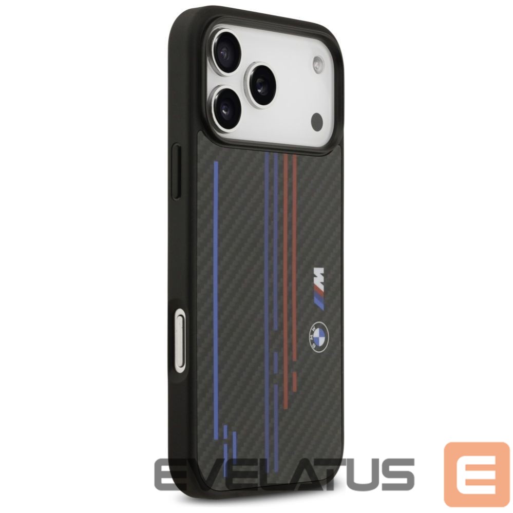 Kitos prekės BMW BMW M Kevlar Lines & Logo MagSafe Case for iPhone 17 Pro Max - Black
