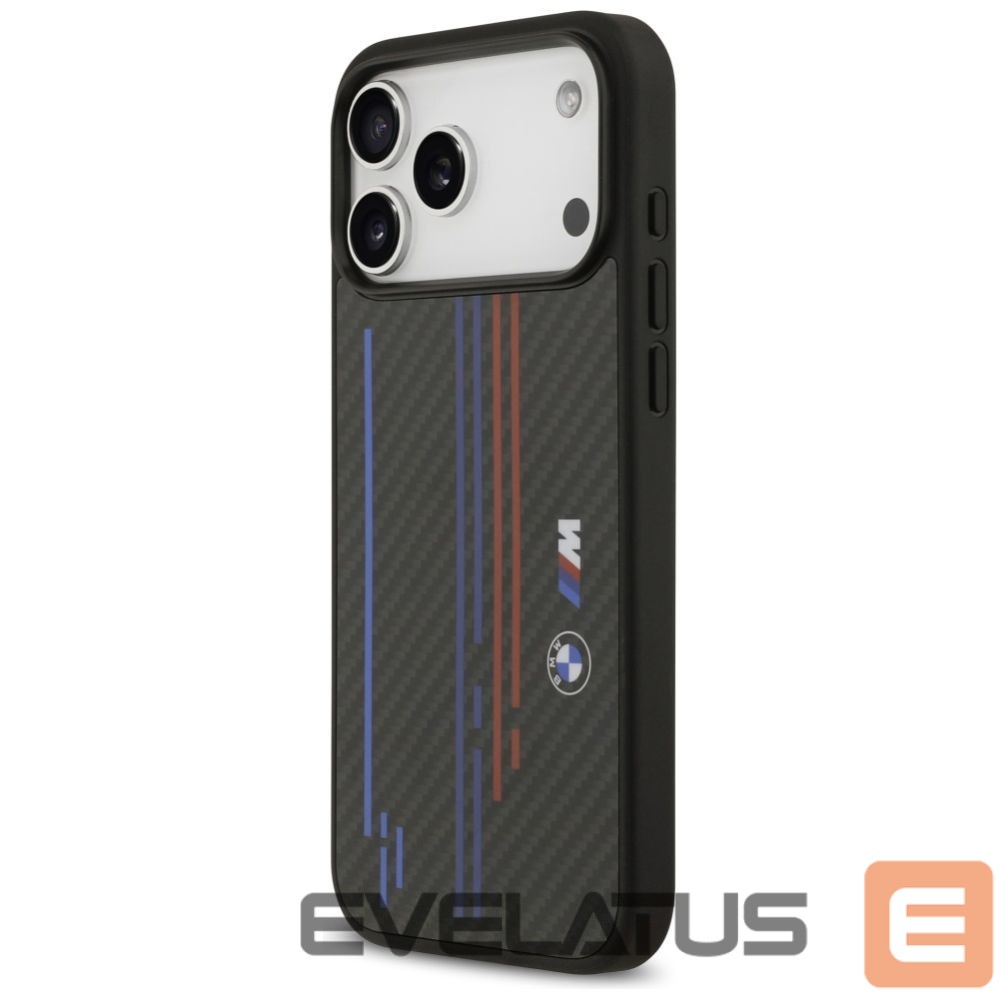Kitos prekės BMW BMW M Kevlar Lines & Logo MagSafe Case for iPhone 17 Pro Max - Black
