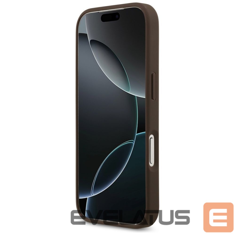 Kitos prekės Guess Guess 4G Circle Classic Logo MagSafe case for iPhone 17 Pro - brown