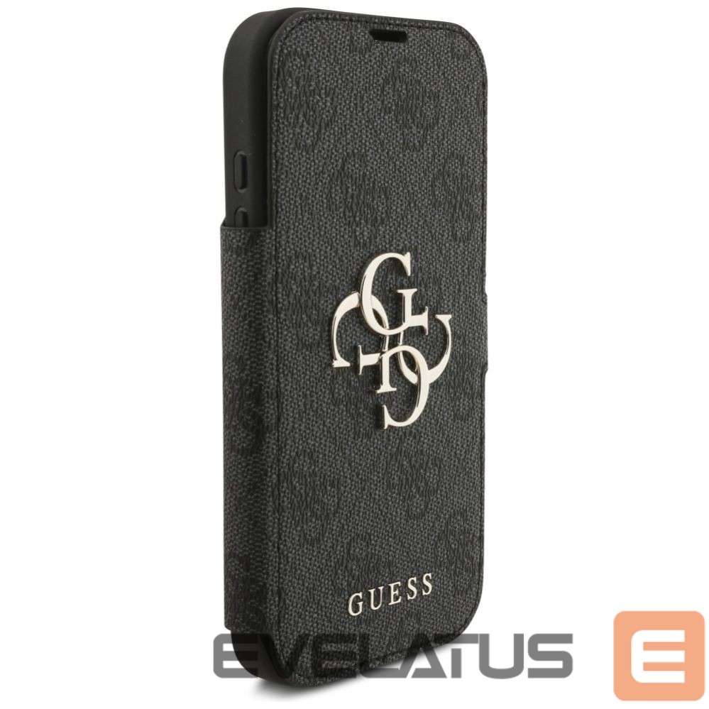 Kitos prekės Guess Guess Book 4G Metal Logo Case for iPhone 17 Pro - Black