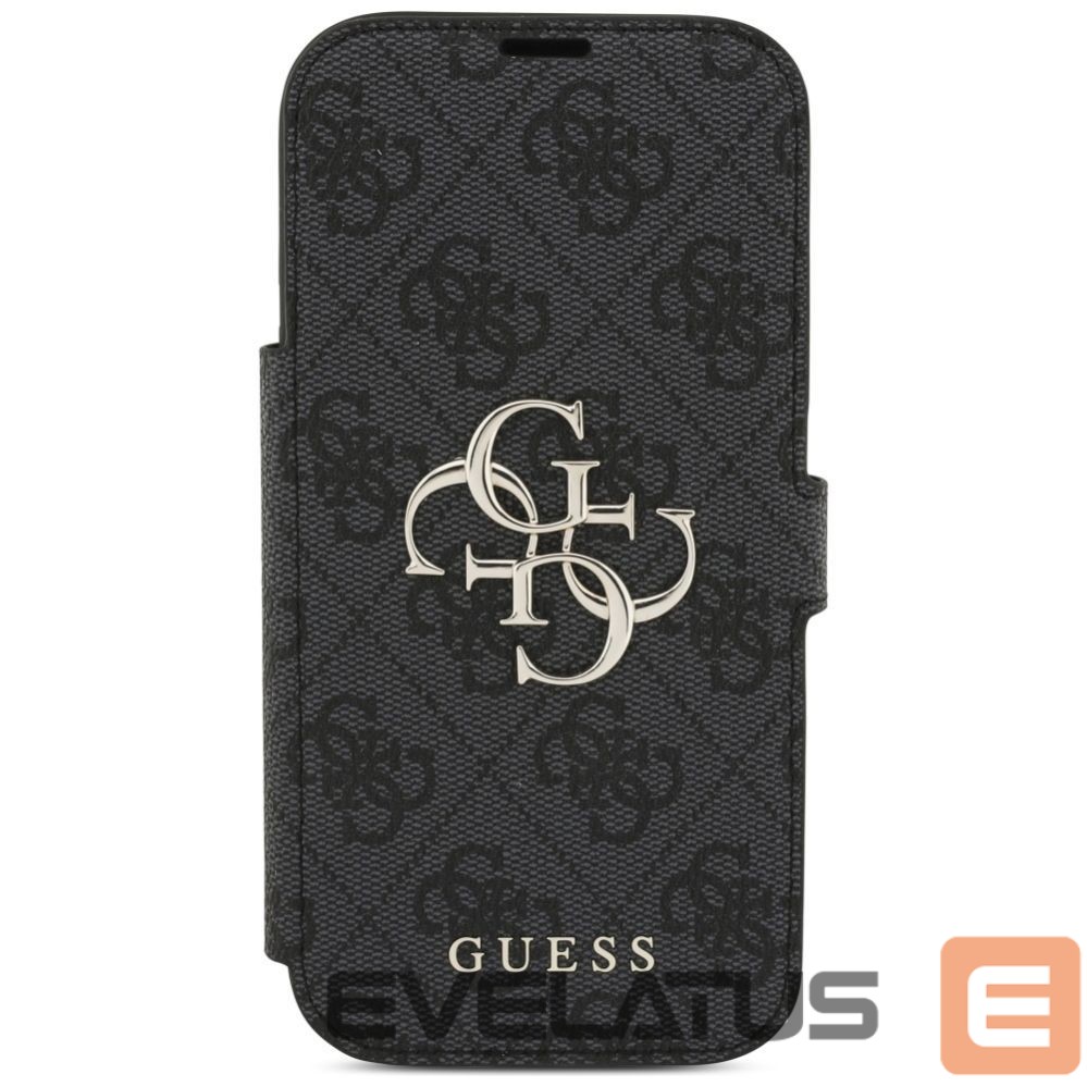 Kitos prekės Guess Guess Book 4G Metal Logo Case for iPhone 17 Pro - Black