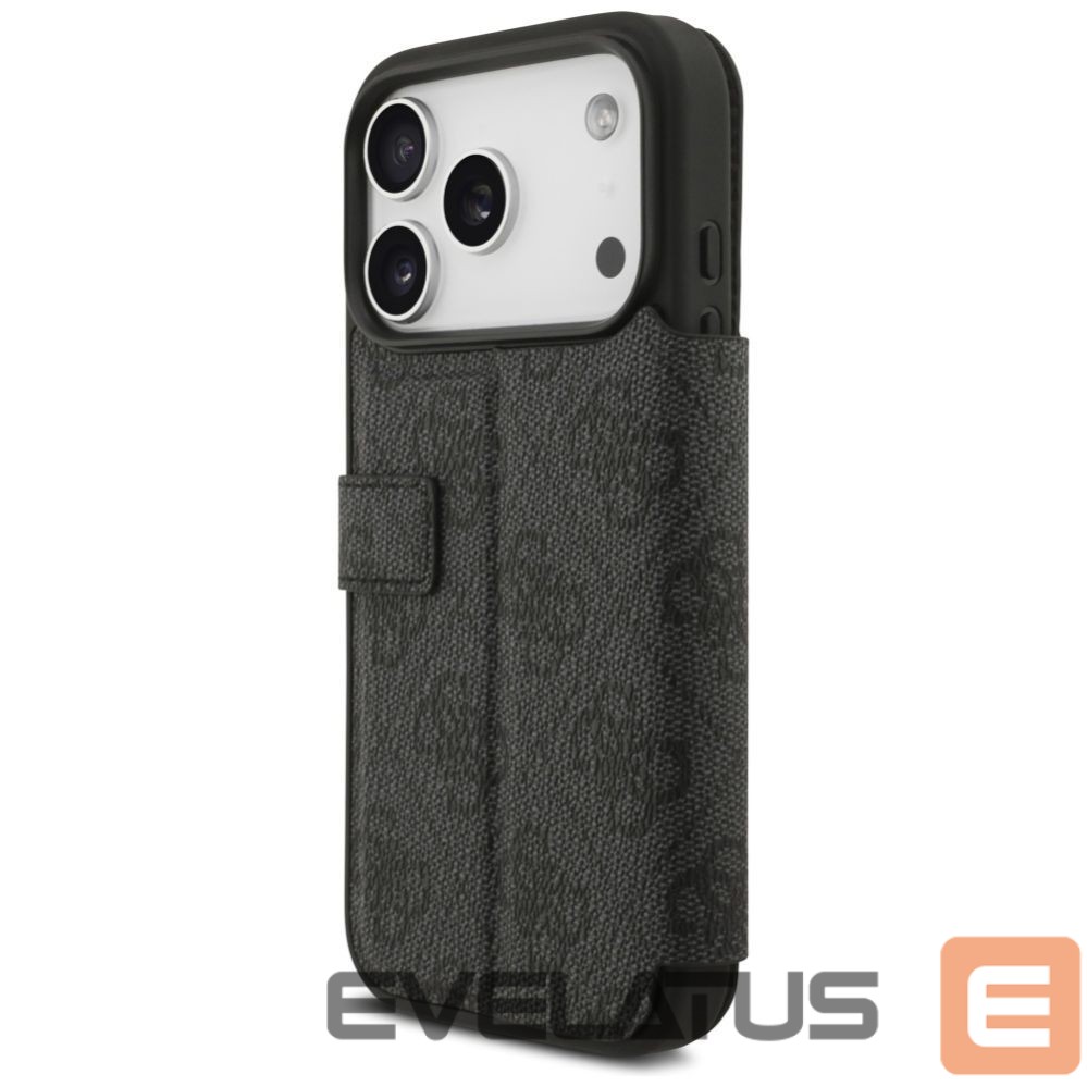 Kitos prekės Guess Guess Book 4G Metal Logo Case for iPhone 17 Pro - Black