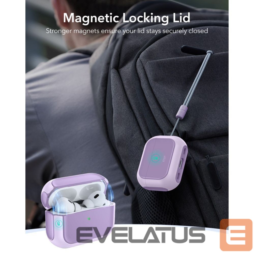 Kitos prekės ESR ESR Orbit Halolock MagSafe case for AirPods Pro - purple