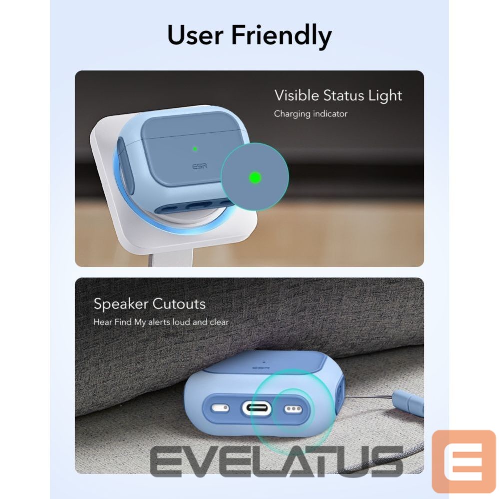 Kitos prekės ESR ESR Orbit Halolock MagSafe case for AirPods Pro - blue