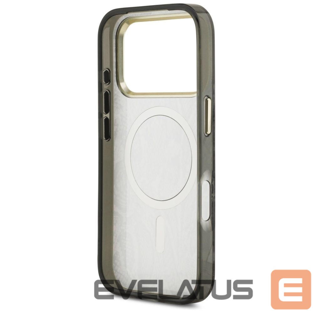 Kitos prekės Guess Guess Python Pattern MagSafe Case for iPhone 17 Pro - Black