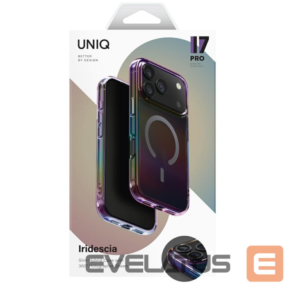 Kitos prekės UNIQ Uniq Iridescia Case for iPhone 17 Pro Magclick Charging - Multicolor