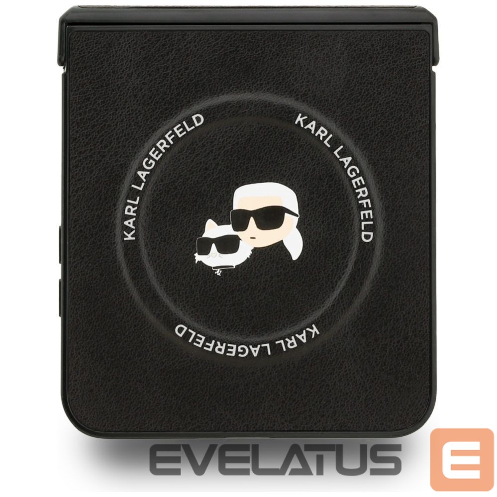 Kitos prekės Karl Lagerfeld Karl Lagerfeld Karl&Choupette Pins MagSafe Case for Samsung Galaxy Z Flip 7 - Black