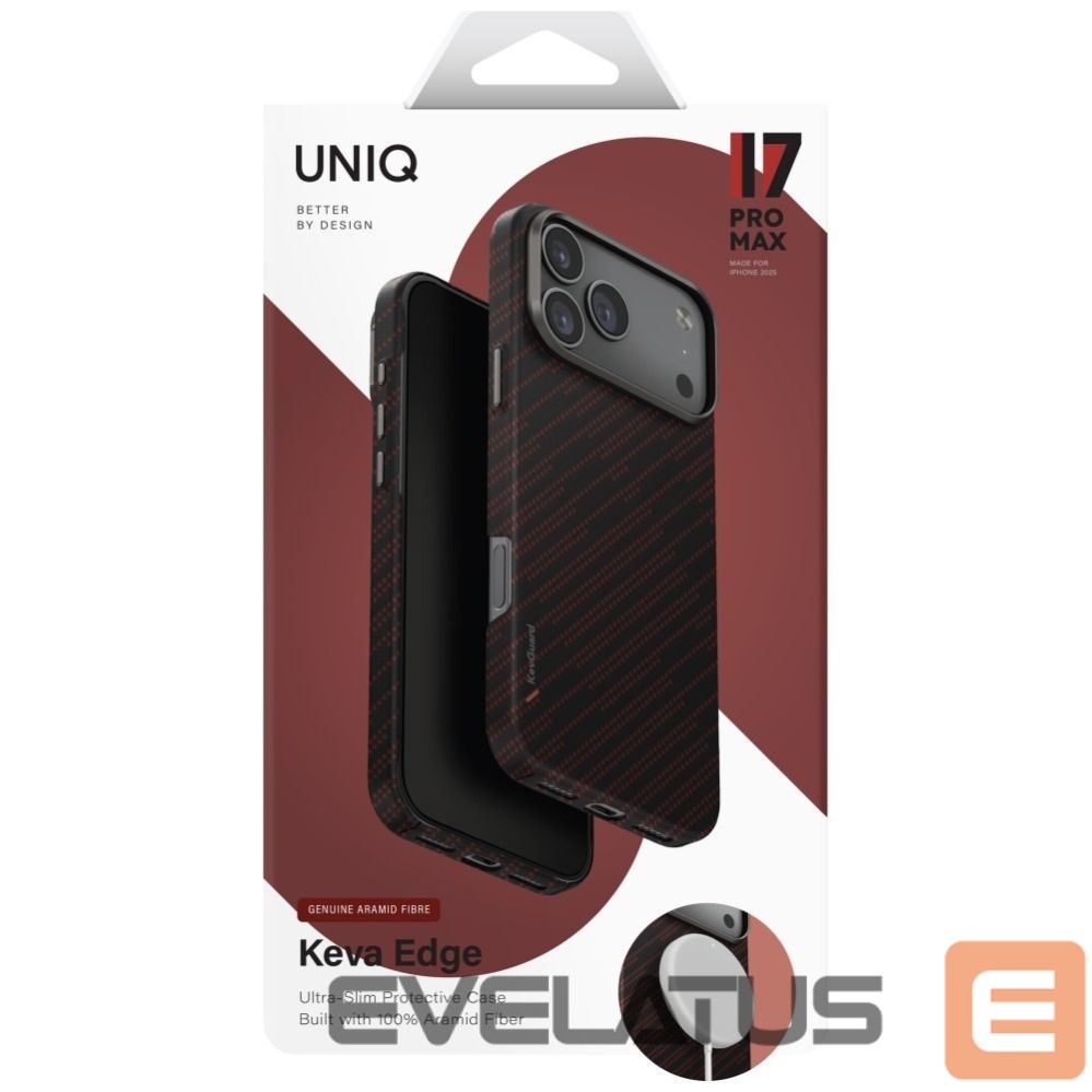 Kitos prekės UNIQ Uniq Keva EDGE Magclick Charging Case for iPhone 17 Pro Max - Orange