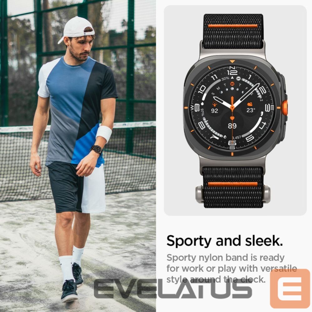 Kitos prekės Spigen Spigen DuraPro Strap for Samsung Galaxy Watch Ultra 47mm - Black