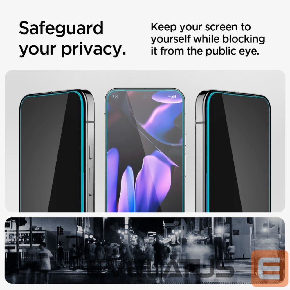 Kitos prekės Spigen Spigen Glas.TR "Ez Fit" Privacy HD 2-pack privacy glass for Google Pixel 9 / 9 Pro
