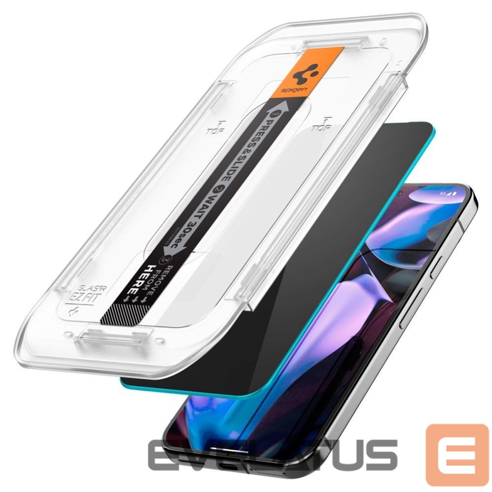 Kitos prekės Spigen Spigen Glas.TR "Ez Fit" Privacy HD 2-pack privacy glass for Google Pixel 9 / 9 Pro